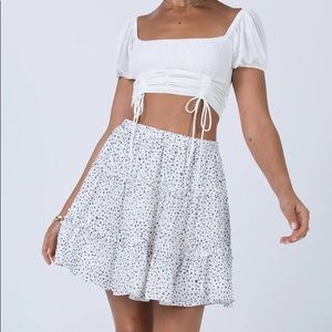 Princess Polly Polka Dot Ruffle Skirt